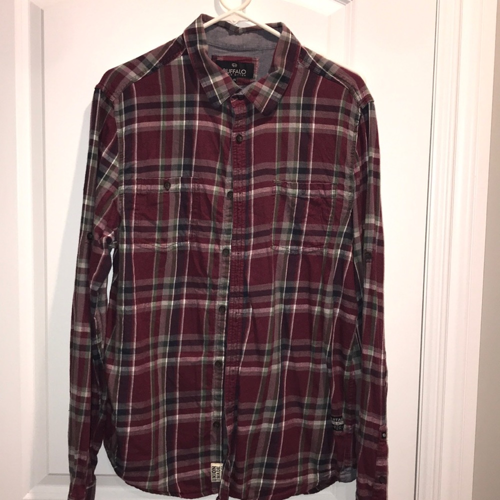 Buffalo David Britton Plaid Flannel Fall colors